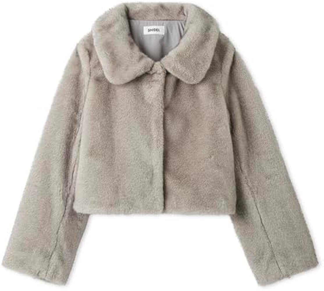 Amazon.co.jp: ステンカラーショートファーコートジャケット